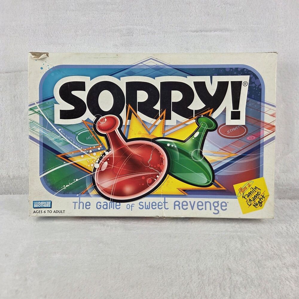 Vintage 2003 Sorry! Board Game Parker Brothers Complete Family Classic